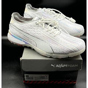 Puma PROADAPT Spectra White Silver Golf Shoes 195694 01, Men's Size 14